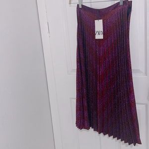 Zara pleated skirt